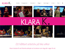 Tablet Screenshot of klara-k.se